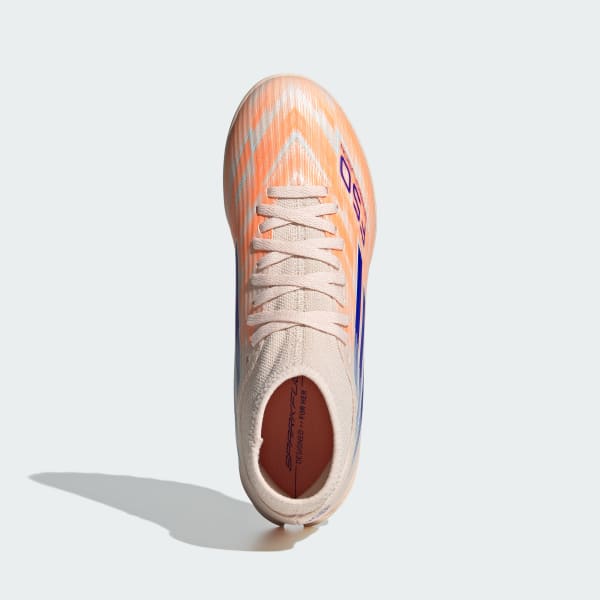 Lookbook (W) Botas Adidas F50 Spark Fusion Club TF Naranja Bliss/Azul Lúcido/Casi Azul JR4523