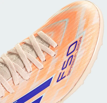 (W) Botas Adidas F50 Spark Fusion Club TF Naranja Bliss/Azul Lúcido/Casi Azul JR4523 1