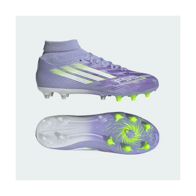 (W) Adidas F50 Spark Fusion League FG/AG Soccer Cleats Violet Tone/Lucid Lemon/Purple Rush