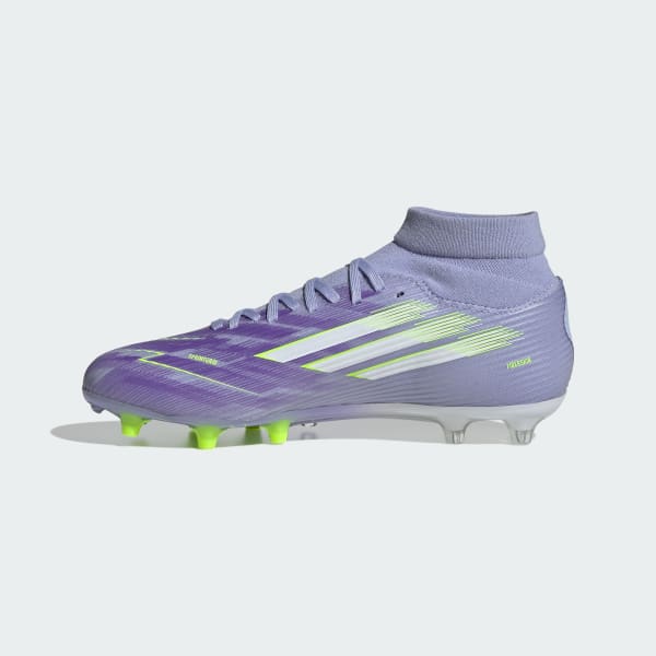 Sizing (W) Adidas F50 Spark Fusion League FG/AG Sepatu Bola Ungu/Lemon/Lilac JI0012