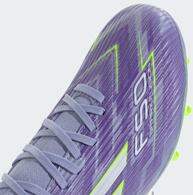 (W) 아디다스 F50 스파크 퓨전 리그 FG/AG 축구화 바이올렛/루시드 레몬/퍼플 러시 JI0012 2