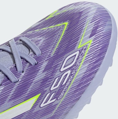 (W) 아디다스 F50 스파크 퓨전 리그 TF 바이올렛 톤/루시드 레몬/퍼플 러쉬 JI0014 1