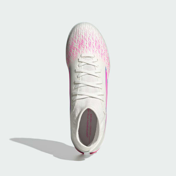 Shop (W) Adidas F50 Spark Fusion League Scarpe Calcio Turf Bianche/Rosa Lucido/Bianche JR6926