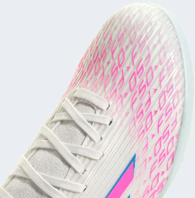 (W) Adidas F50 Spark Fusion League Scarpe Calcio Turf Bianche/Rosa Lucido/Bianche JR6926 1