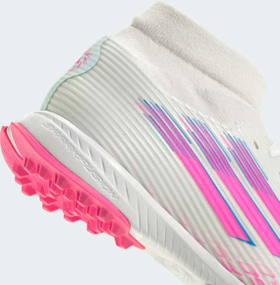 (W) Adidas F50 Spark Fusion League Scarpe Calcio Turf Bianche/Rosa Lucido/Bianche JR6926 2