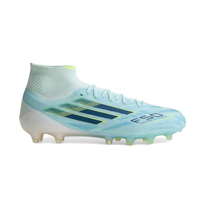 (W) adidas F50 Sparkfusion Elite Mid FG AG 'Almost Blue Dusky Petrol Hi-Res Yellow'