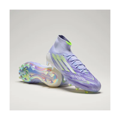 (W) Adidas F50 SparkFusion Elite Mid FG/AG Football Cleats Violet Tone/Lucid Lemon/Purple Rush