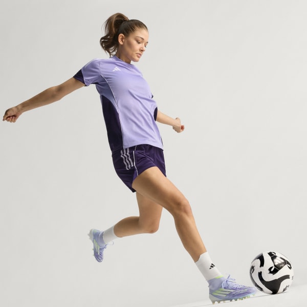 Details for (Women) Adidas F50 SparkFusion Elite Mid FG/AG Football Cleats Violet Tone/Lucid Lemon/Purple Rush JH7648