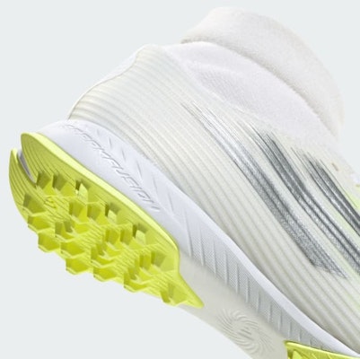 (W) Adidas F50 SPARKFUSION League Sepatu Sepakbola Putih/Metalik/Hi-Res Kuning. JR9004 1