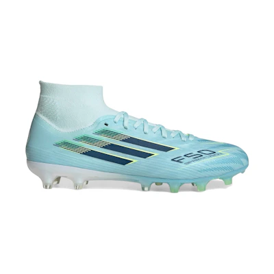 (W) adidas F50 Sparkfusion Pro Mid FG AG 'Almost Blue Dusky Petrol Hi-Res Yellow'