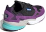 Shop adidas originals Falcon 防滑耐磨透氣 低筒 老爸鞋 女款 紫黑白