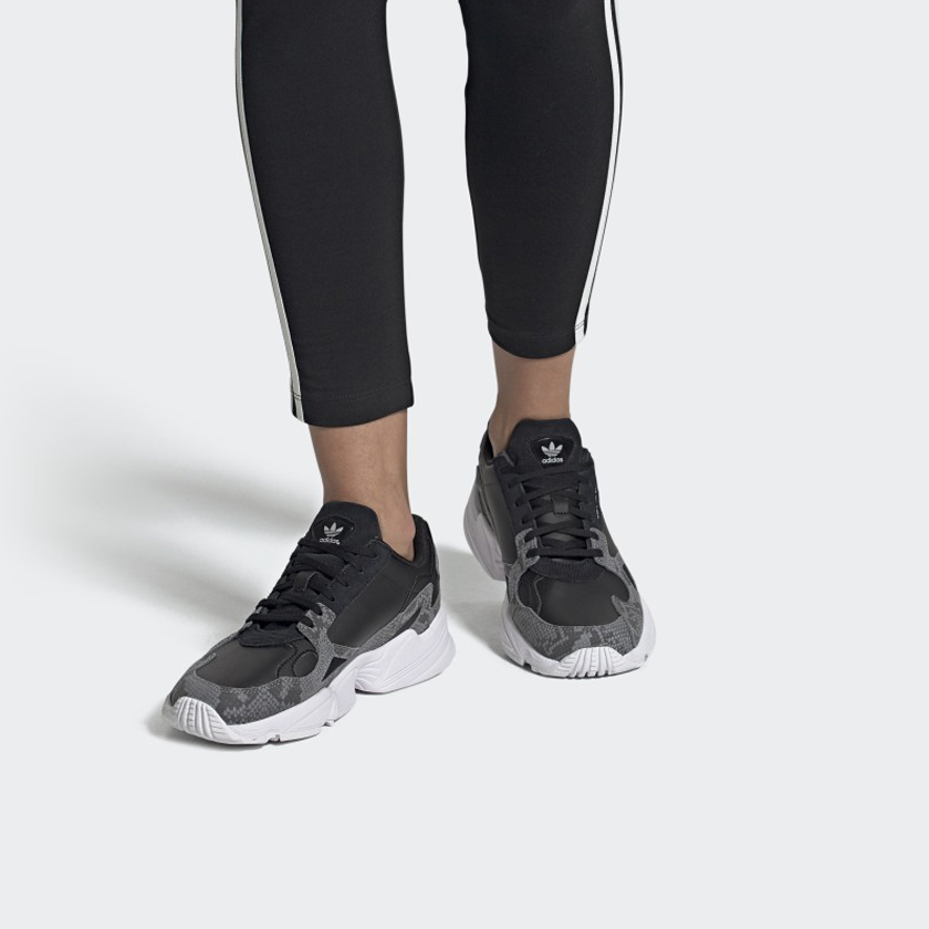 Details for (W) adidas Falcon 'Kulit Ular Hitam' FV4483