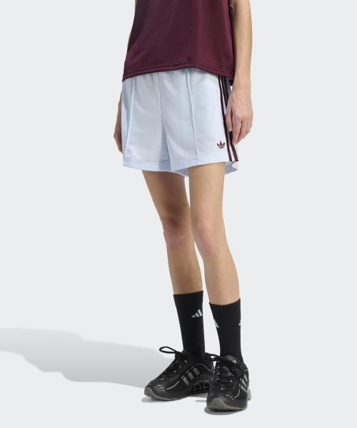 (Women) adidas Firebird Classic Short Pants - Crystal Sky/Maroon KD3670