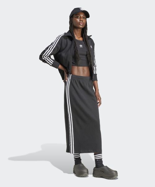 Lookbook (W) adidas Firebird Knit Skirt - Hitam IY7279