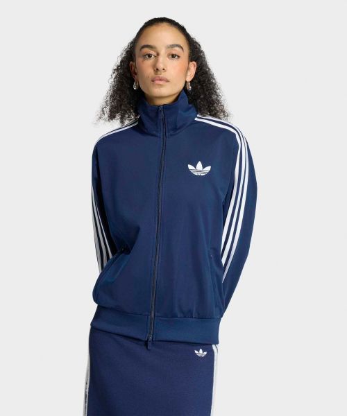 (Women) adidas Firebird Loose Track Top - Night Indigo/White KV5402