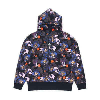(Women) adidas Floral Print Colorblock Sweatshirt Multicolor FU1746