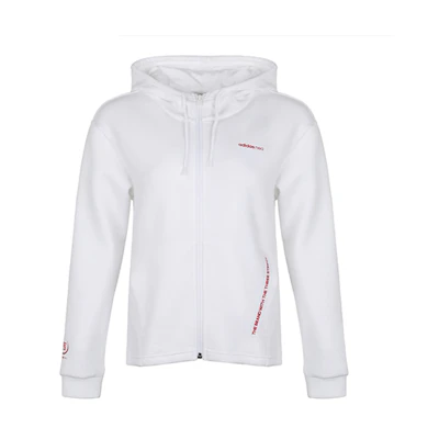 (Women) adidas Floral Print Hooded Windbreaker Jacket White DZ7597