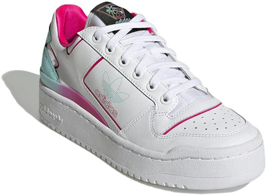(Women) adidas Forum Bold 'White Clear Aqua' GY4666 Lookbook (Women) adidas Forum Bold 'White Clear Aqua' GY4666