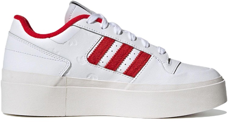 (Women) adidas Forum Bonega 'Allover Debossed Trefoils - White Scarlet' IG9678 Order (Women) adidas Forum Bonega 'Allover Debossed Trefoils - White Scarlet' IG9678