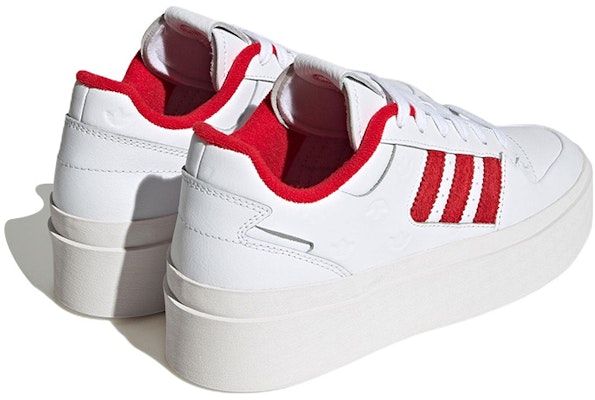 (Women) adidas Forum Bonega 'Allover Debossed Trefoils - White Scarlet' IG9678 Shop (Women) adidas Forum Bonega 'Allover Debossed Trefoils - White Scarlet' IG9678
