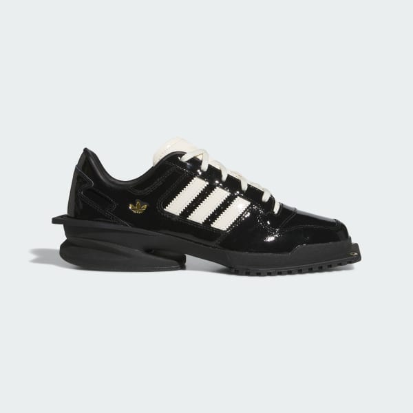 (Women) adidas Forum Cubism Shoes Core Black/Cream White/Gold Metallic KI8452