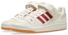 (W) adidas Forum Low 'Chalk Burgundy Gum' - Merah Keunguan dengan Getah Tan. CQ0997