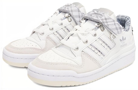 (女性)adidas Forum Low 'Crystal White Plaid' FZ5627 Lookbook (女性)adidas Forum Low 'Crystal White Plaid' FZ5627