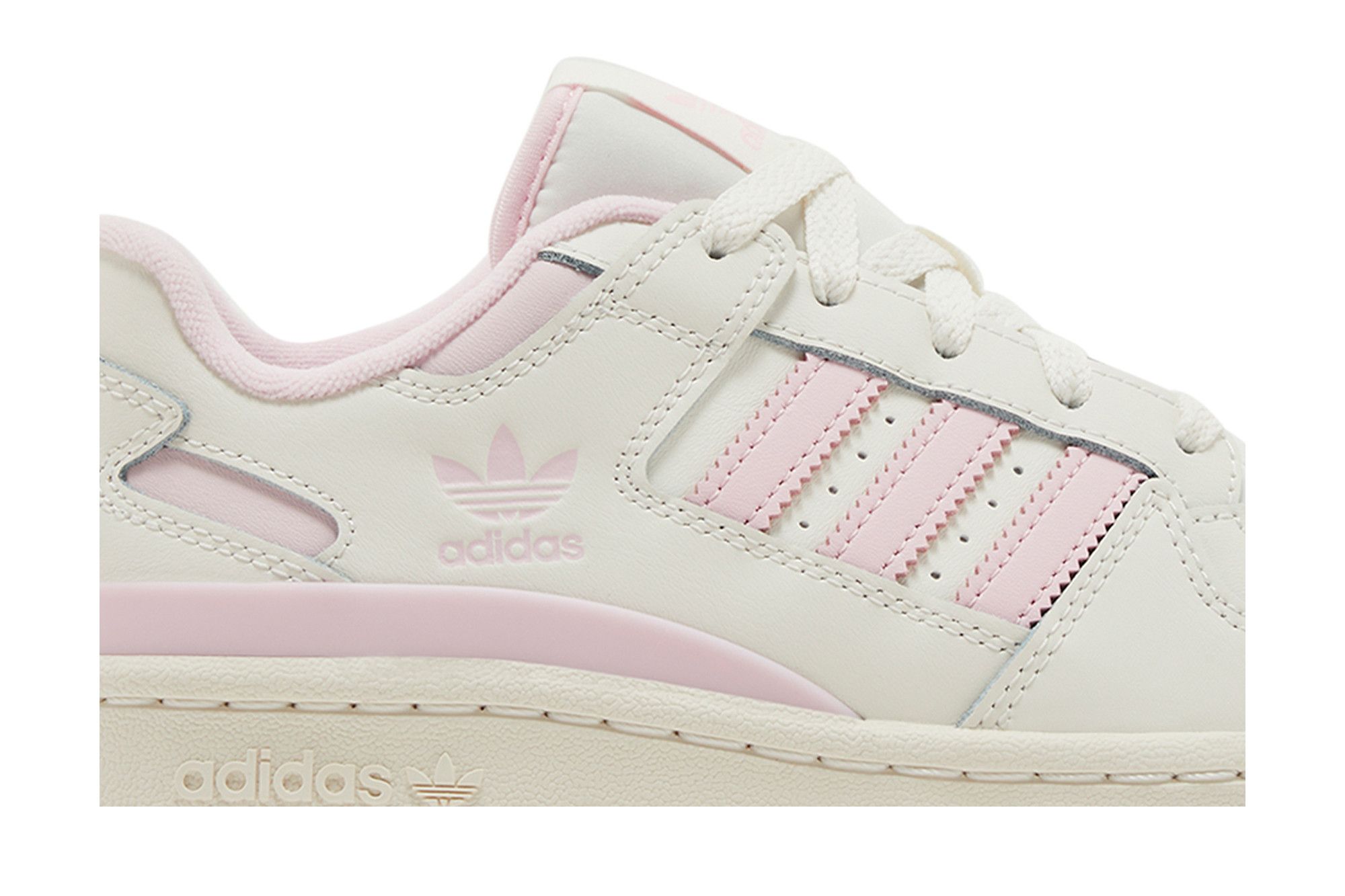 Lookbook adidas originals FORUM系列 舒適簡約 防滑減震 低幫 板鞋 女款 白粉