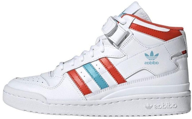 (W) adidas Forum Mid 'Rojo Azul Pre-Amado' HQ1952 Lookbook (W) adidas Forum Mid 'Rojo Azul Pre-Amado' HQ1952