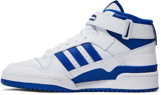 (Women) adidas Forum Mid 'White Royal Blue' G57985 Lookbook (Women) adidas Forum Mid 'White Royal Blue' G57985