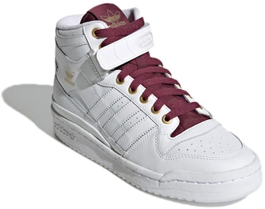(W) adidas Forum Mid 'Putih Victory Crimson' GZ8601 Lookbook (W) adidas Forum Mid 'Putih Victory Crimson' GZ8601