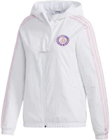 (Women) adidas Full-Zip Windbreaker Hoodie White GP5867 (Women) adidas Full-Zip Windbreaker Hoodie White GP5867