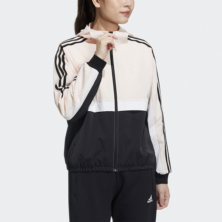 (Women) adidas Future Icon Colorblock Hoodie Jacket Pink GP0622 圖 3