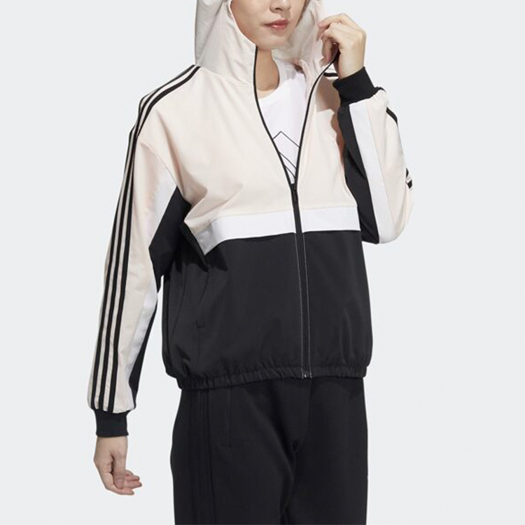 (Women) adidas Future Icon Colorblock Hoodie Jacket Pink GP0622 圖 5