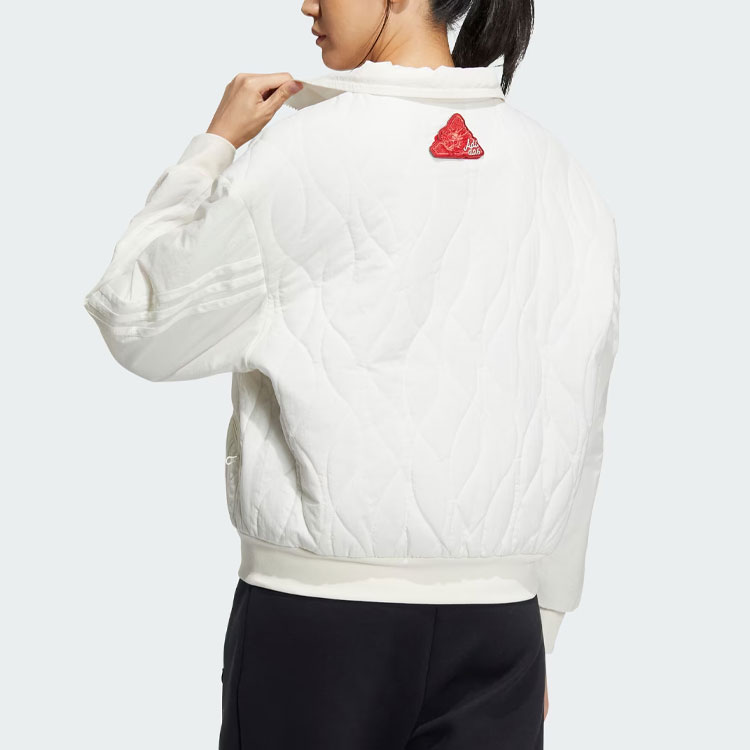 Shop (Women) adidas Future Style Padded Jacket Casual Pink White Logo Coat IM8957