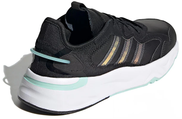 adidas neo Futureflow 舒適透氣 低幫運動休閒鞋 女款 黑綠 Shop adidas neo Futureflow 舒適透氣 低幫運動休閒鞋 女款 黑綠