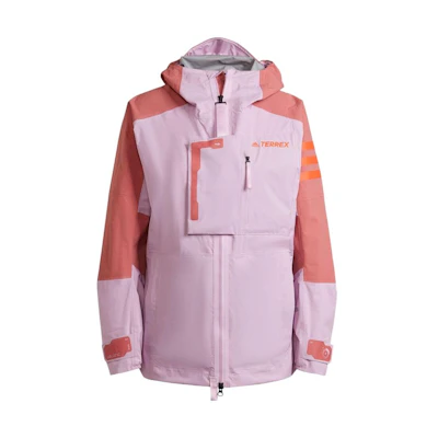 (Women) adidas FW22 Colorblock Print Hoodie Jacket - Pink HH9272