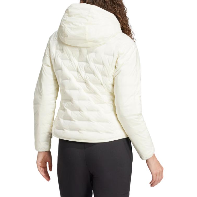 (Women) adidas FW24  Ivory Goose Down Water-Resistant Hooded Jacket Outdoor. IY0063 圖 4