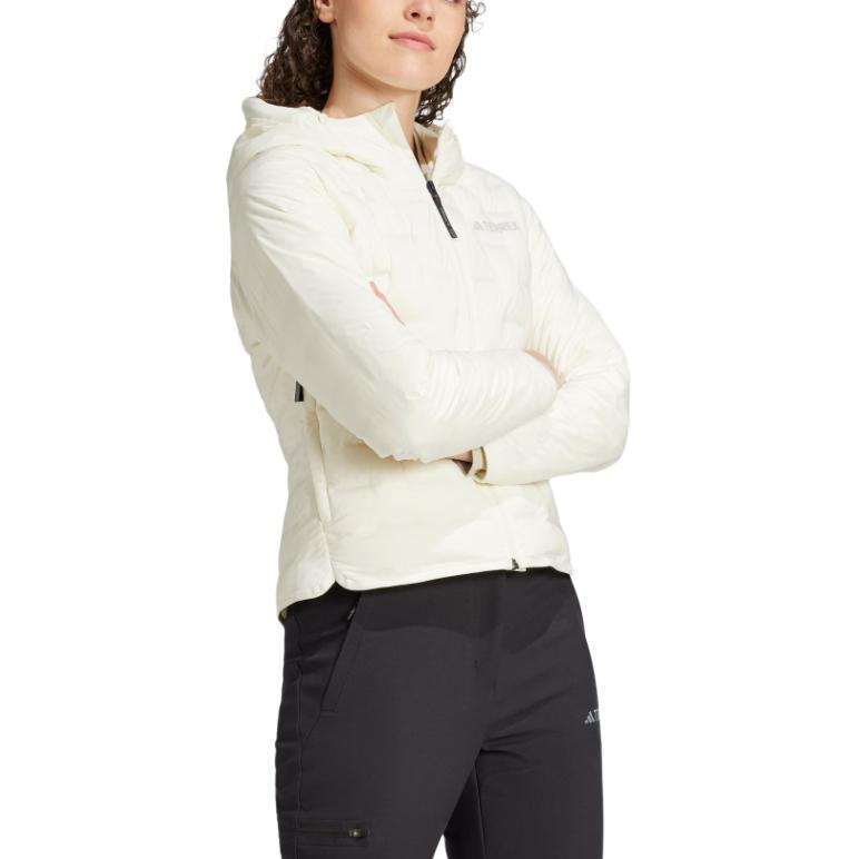 (Women) adidas FW24  Ivory Goose Down Water-Resistant Hooded Jacket Outdoor. IY0063 圖 5