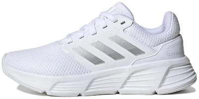 (Women) adidas Galaxy 6 'White Silver' GW4130 (Women) adidas Galaxy 6 'White Silver' GW4130