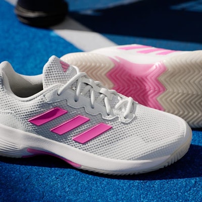 (Women) Adidas Game Court 2.0 Sneakers Core White/Lucid Pink/Core Black JP7723 3