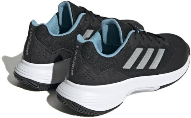 (Women) adidas GameCourt 2.0 'Black Preloved Blue' HQ8477 Lookbook (Women) adidas GameCourt 2.0 'Black Preloved Blue' HQ8477