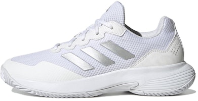 (Women) adidas GameCourt 2.0 'White Silver Metallic' HQ8476 (Women) adidas GameCourt 2.0 'White Silver Metallic' HQ8476