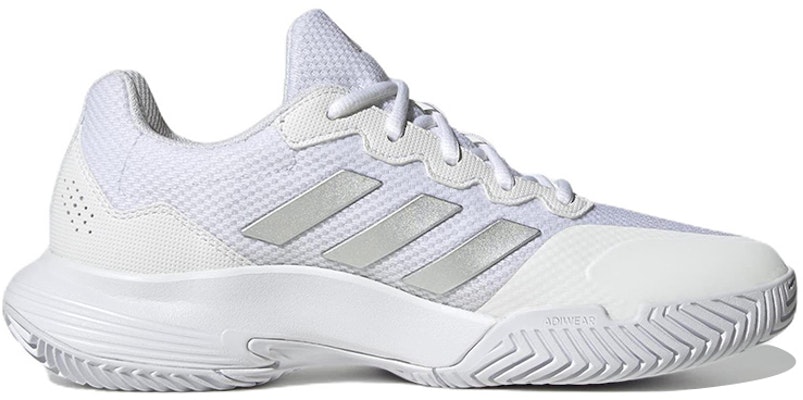 (Women) adidas GameCourt 2.0 'White Silver Metallic' HQ8476 Order (Women) adidas GameCourt 2.0 'White Silver Metallic' HQ8476