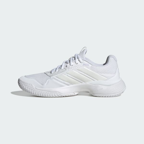 Details for (W) Adidas Gamecourt 3 Kasut Tenis All-Court Cloud White/Zero Metalik/Cloud White KI3600