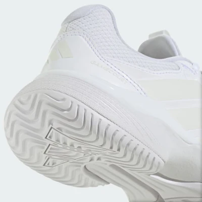 (W) Adidas Gamecourt 3 Kasut Tenis All-Court Cloud White/Zero Metalik/Cloud White KI3600 1