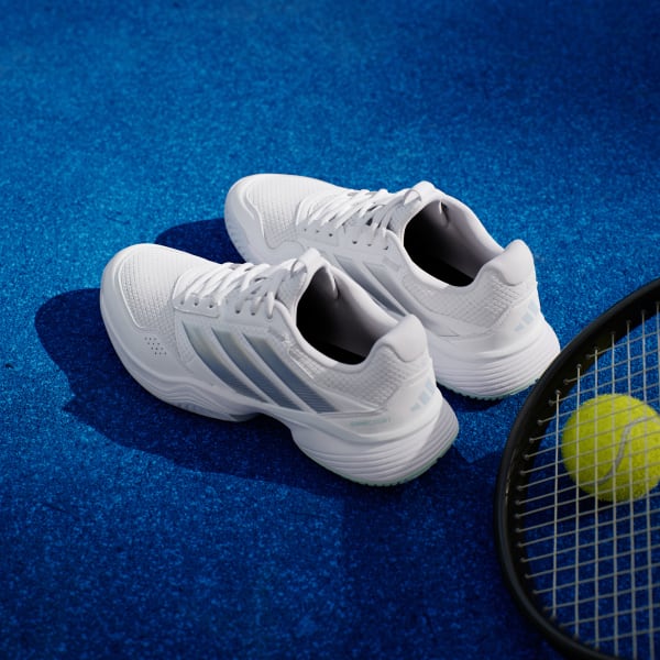 Sizing (W) Adidas Gamecourt 3 全地形網球鞋 雲白/銀色金屬/冰藍 KI2864