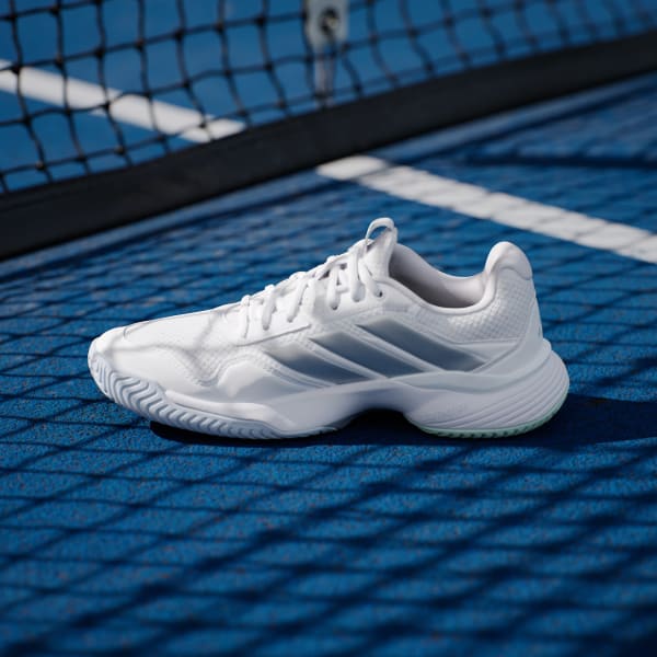Cheap (W) Adidas Gamecourt 3 全地形網球鞋 雲白/銀色金屬/冰藍 KI2864