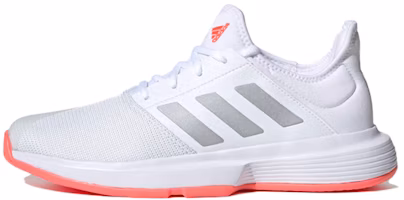 (Women) adidas Gamecourt White/Grey/Red FU8130 (Women) adidas Gamecourt White/Grey/Red FU8130
