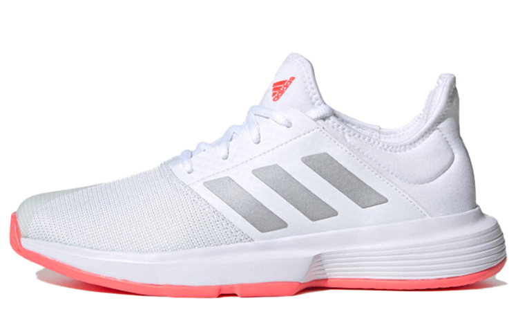 (Women) adidas Gamecourt White/Grey/Red FU8130